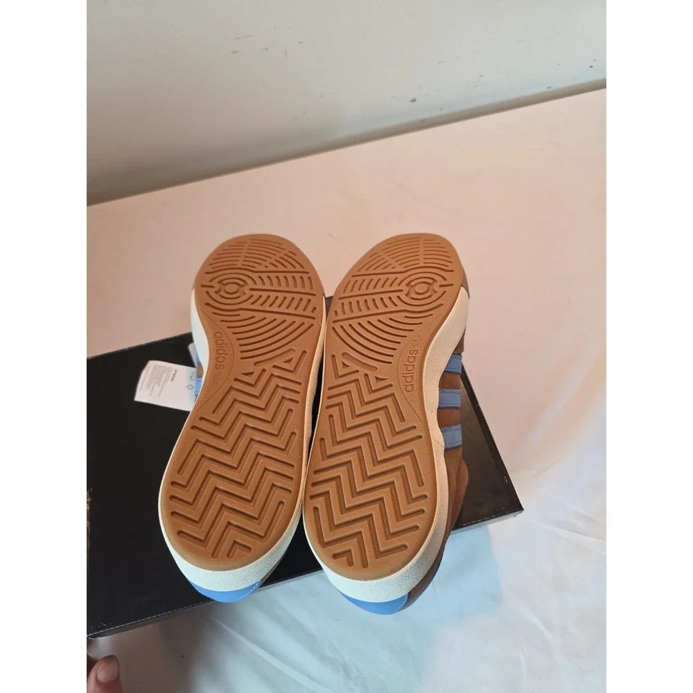 Adidas Nora Unisex New With Box Sneakers Men 11 Women 12 Brown/Blue JP8595 Skate